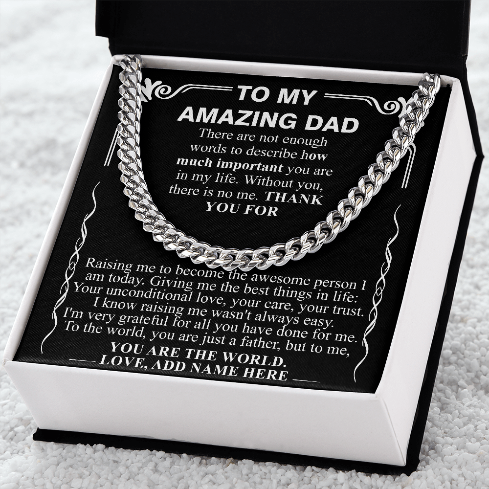TO MY AMAZING DAD