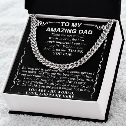 TO MY AMAZING DAD