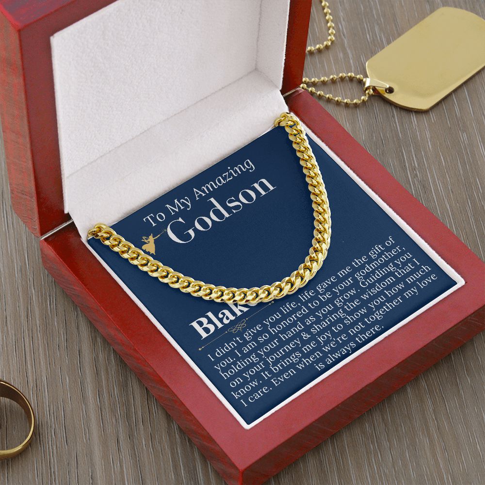 Godson Gifts From Godmother, Godson Christmas Gift,Baptism Gift Godson First Communion Gift For Boys Confirmation Gift Godson Birthday #0902 Blake