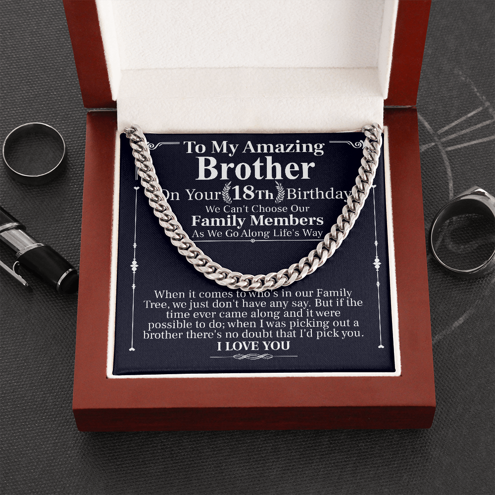 to my amazing brother 18th birthday