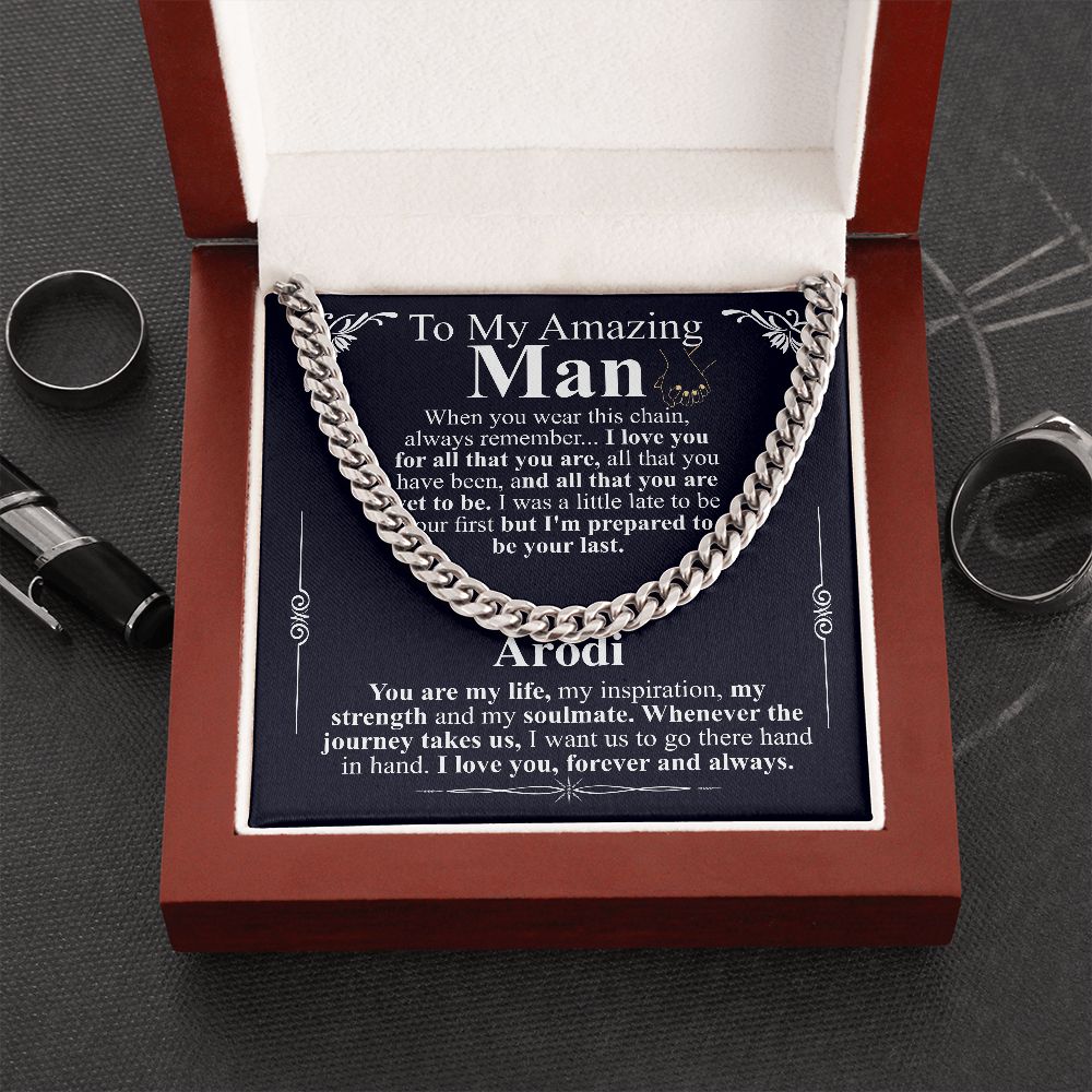 To my man chain Arodi