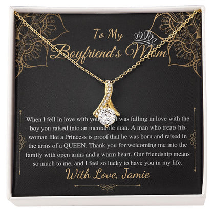 Boyfriends Mom Gift Necklace On Her Birthday, Boyfriends Mom Neckalce, Christmas Gift for Boyfriends Mom, Necklace Gift for Mother In Law Jamie