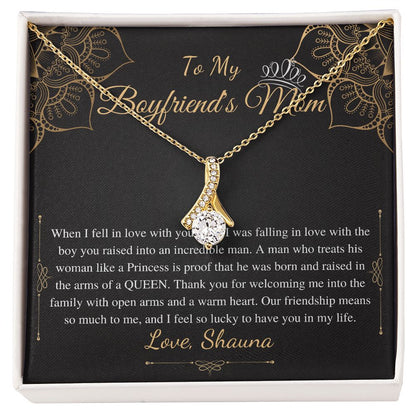 Gifts for Boyfriends Mom, Boyfriends Mom Birthday Gift, Boyfriends Mom Neckalce, Mothers Day Gift for Boyfriends Mom, Alluring Beauty #0421 Shauna