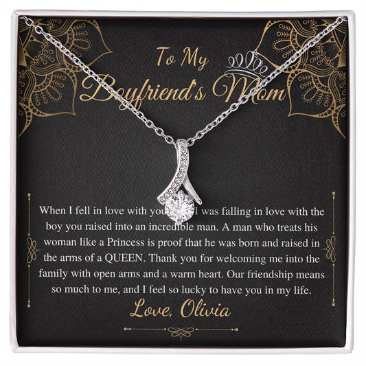 Gifts for Boyfriends Mom, Boyfriends Mom Birthday Gift, Boyfriends Mom Neckalce, Mothers Day Gift for Boyfriends Mom, Alluring Beauty #0421 Olivia