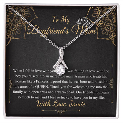 Boyfriends Mom Gift Necklace On Her Birthday, Boyfriends Mom Neckalce, Christmas Gift for Boyfriends Mom, Necklace Gift for Mother In Law Jamie