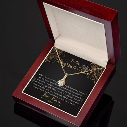 Gifts for Boyfriends Mom, Boyfriends Mom Birthday Gift, Boyfriends Mom Neckalce, Mothers Day Gift for Boyfriends Mom, Alluring Beauty #0421 Shauna
