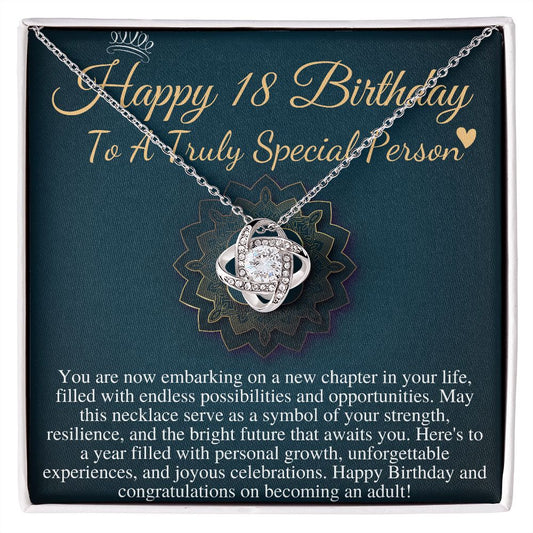 happy 18th birthday love knot