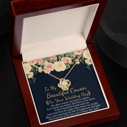 TO MY BEAUTIFUL COUSIN ON YOUR WEDDING DAY
