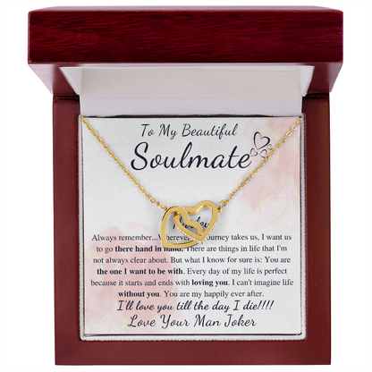 To My Soulmate Gift Necklace | Soulmate Necklace | Soulmate Jewelry | Soulmate Anniversary Gift | Soulmate Valentines Day Gift For Her harley