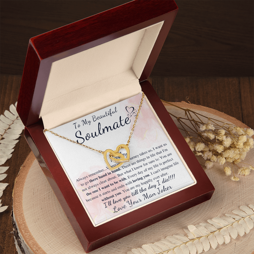 To My Soulmate Gift Necklace | Soulmate Necklace | Soulmate Jewelry | Soulmate Anniversary Gift | Soulmate Valentines Day Gift For Her harley