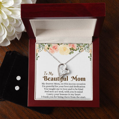 to my beautiful mom