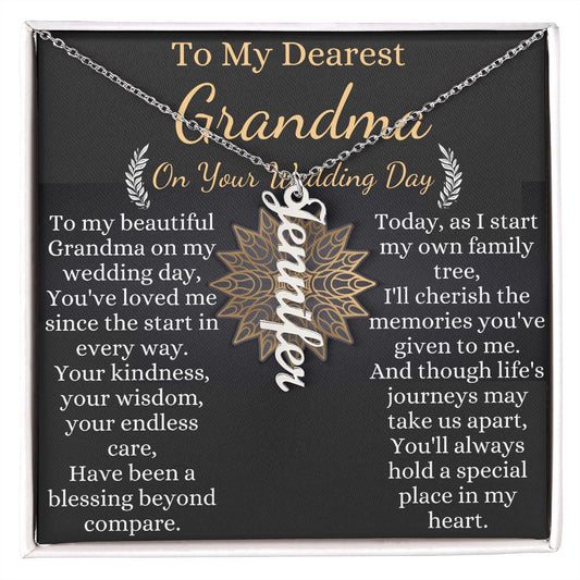 to my dearest grandma on your wedding day 2023