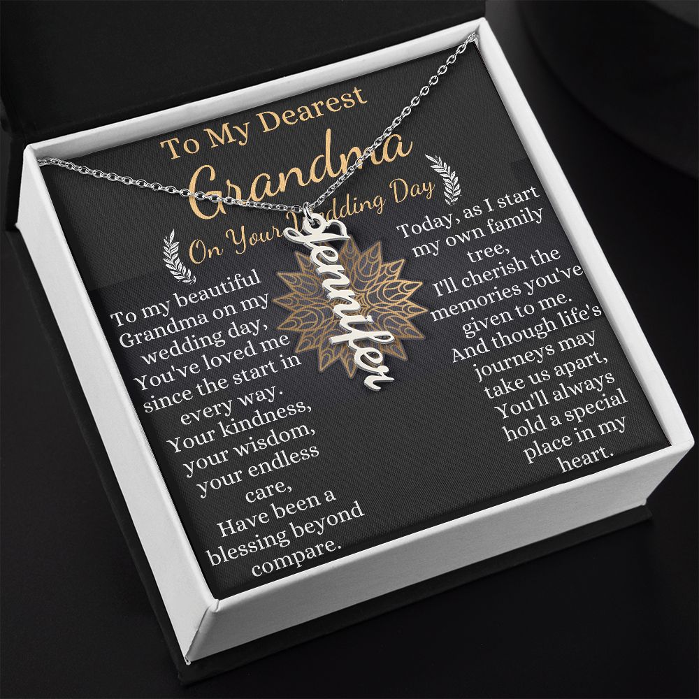 to my dearest grandma on your wedding day 2023