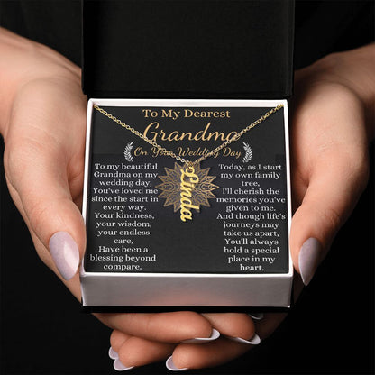 to my dearest grandma on your wedding day 2023
