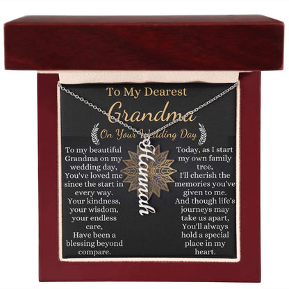 to my dearest grandma on your wedding day 2023