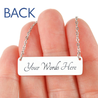 Mama Bear Necklace, Gift Mama Bear Bar Necklace, Cute Mom Gift, Mama Baby Necklace, Mom Baby Bear Cub Mama Bear Jewelry Christmas Gift #0812