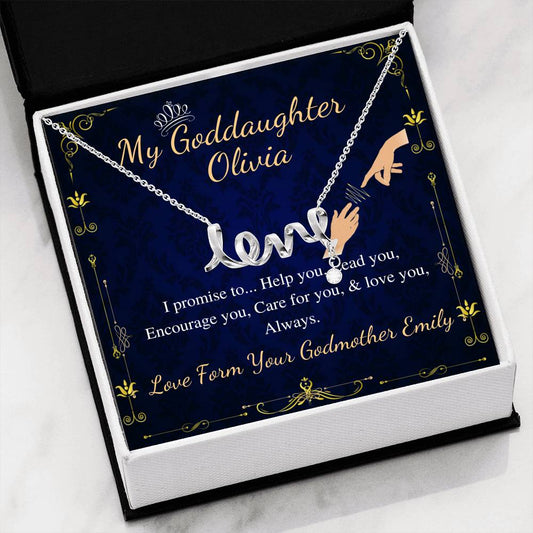 Godmother & Goddaughter Necklace, Goddaughter Gift from Godmother, Jewelry for Godmother and Goddaughter, in 14kt Gold Filled, Silver, Rose