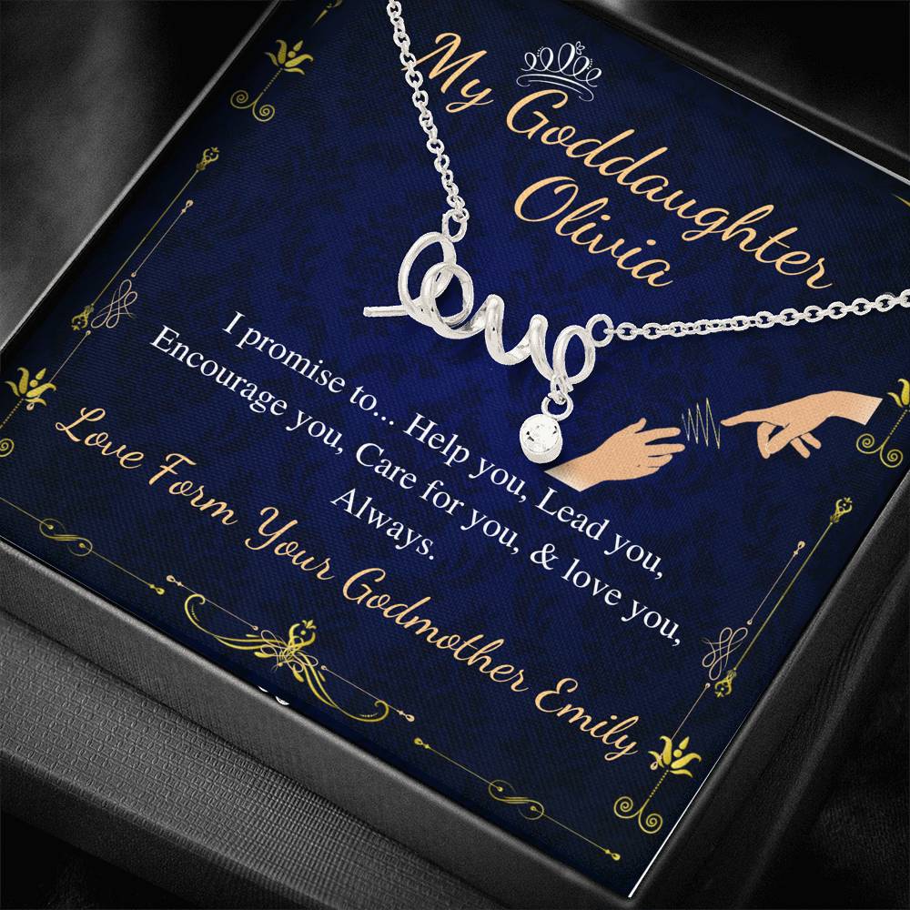 Godmother & Goddaughter Necklace, Goddaughter Gift from Godmother, Jewelry for Godmother and Goddaughter, in 14kt Gold Filled, Silver, Rose