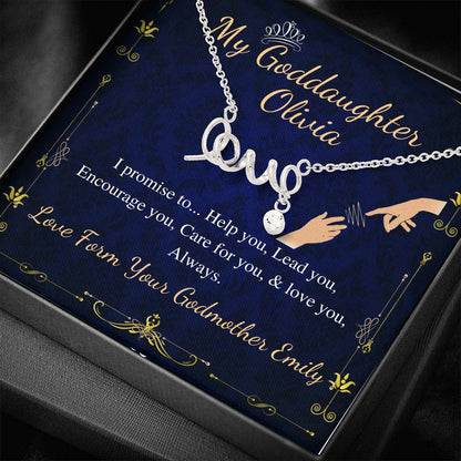 Godmother & Goddaughter Necklace, Goddaughter Gift from Godmother, Jewelry for Godmother and Goddaughter, in 14kt Gold Filled, Silver, Rose