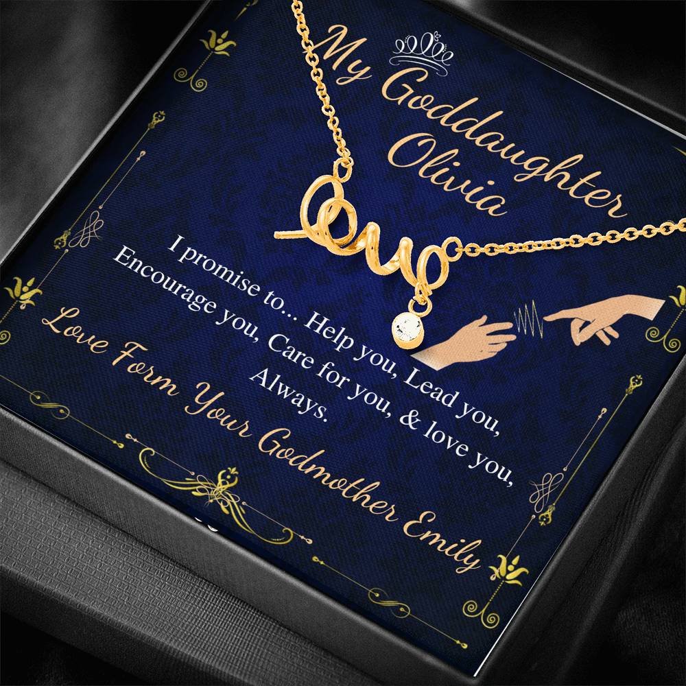 Godmother & Goddaughter Necklace, Goddaughter Gift from Godmother, Jewelry for Godmother and Goddaughter, in 14kt Gold Filled, Silver, Rose