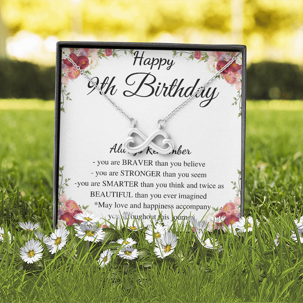 9th Birthday Gift Necklace • Happy 9th Birthday • Meaningful Birthday Gift for Her • Custom Birthday Gift , gift for daughter