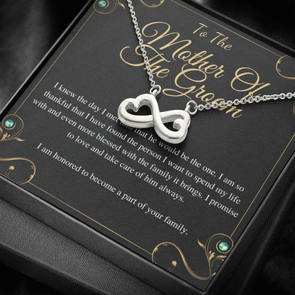 Infinity Heart, Mother-In-Law Gift, Mother of the Groom Gift from Bride, Thank You Gift For Mother in Law, To My Mother-In-Law Card #0135