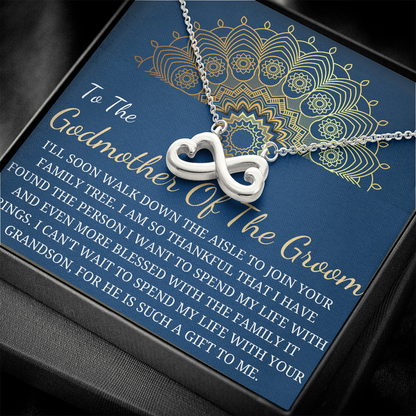 Gift for Godmother from bride , Thank you Gifts, Wedding Thank you card for Godmother, Keepsake gift Godmother Gift for her