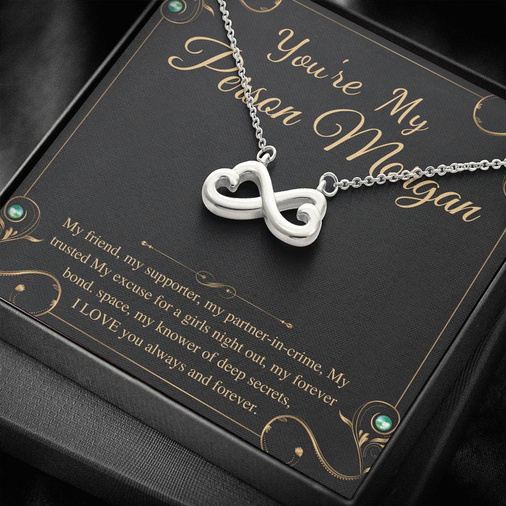 Love Knot Necklace, To My Person Gift, Best Friend Necklace Gift, You're My Person Necklace, Grey’s Anatomy Quote, Bestie Gift, BFF Gift,