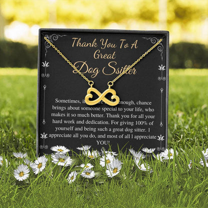 Dog Sitter Gift Necklace, Dog Sitter Appreciation Gift, Pet Sitter Gift, Thank You Gift Idea, Christmas, Birthday