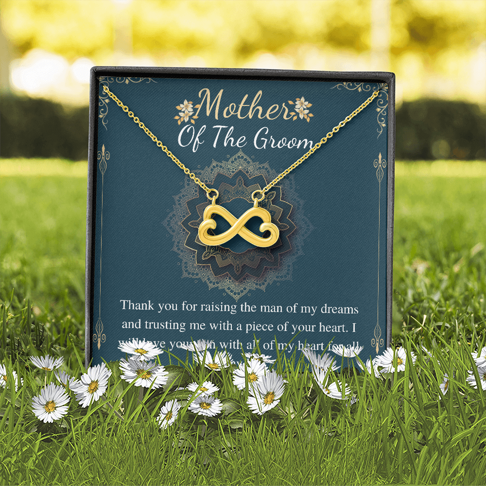 Groom's mother Necklace, Mother in law gift from bride on wedding day Gift for Bonus Mom