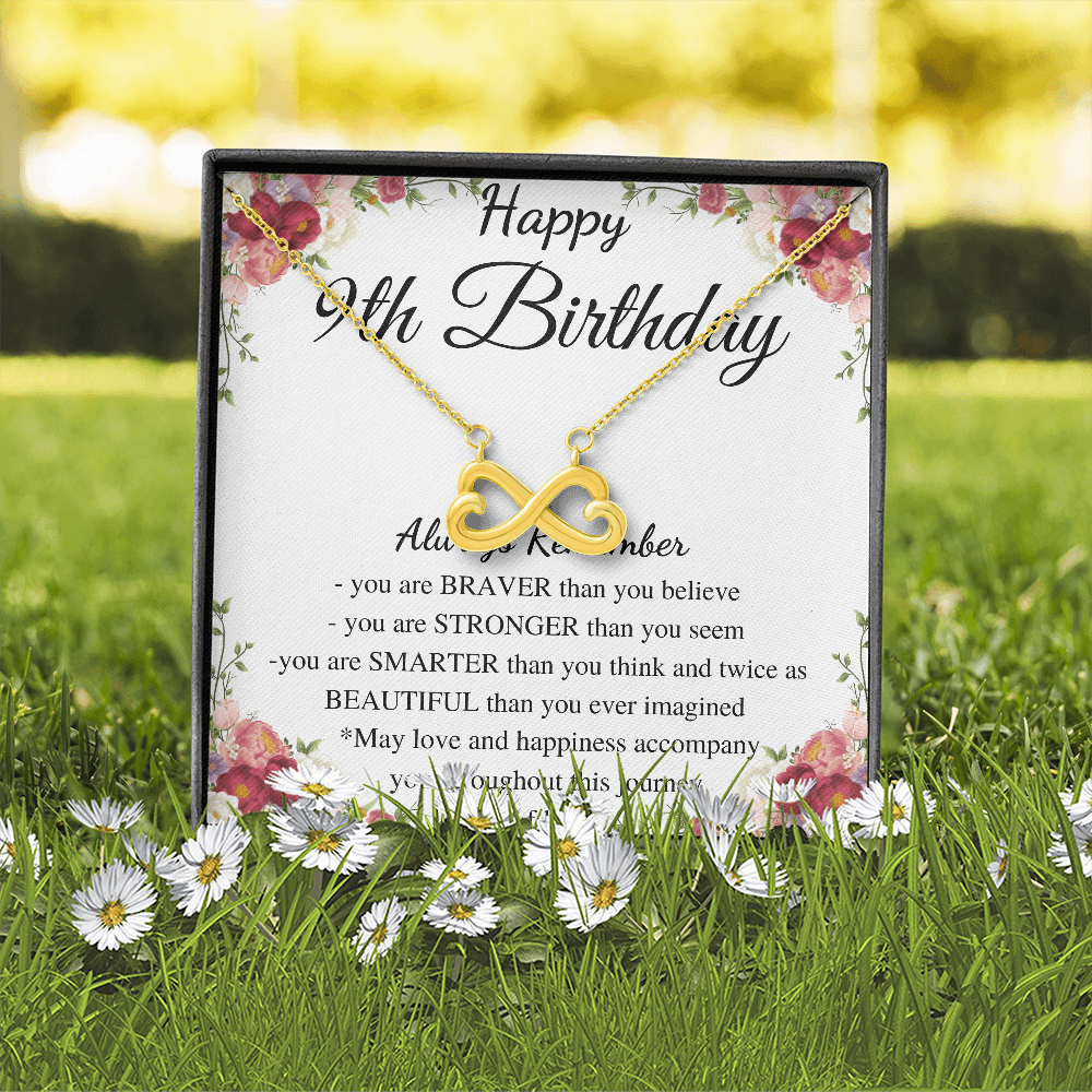 9th Birthday Gift Necklace • Happy 9th Birthday • Meaningful Birthday Gift for Her • Custom Birthday Gift , gift for daughter