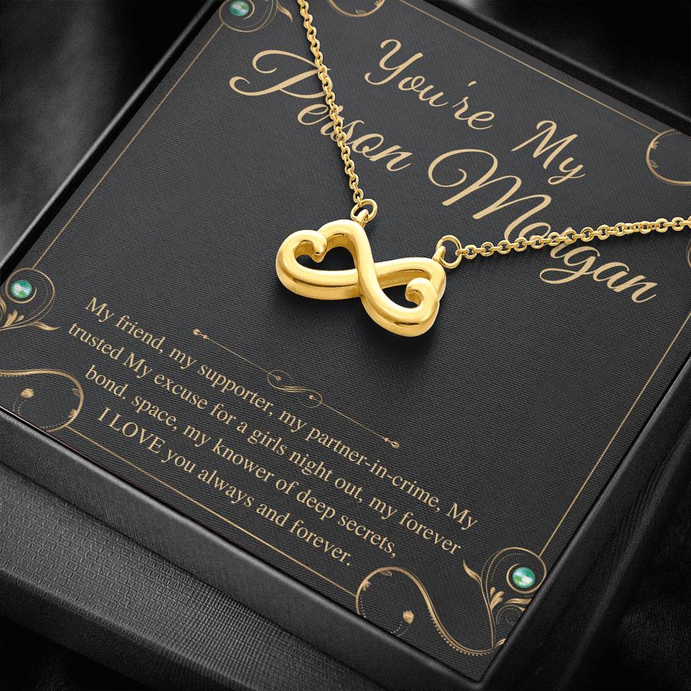 Love Knot Necklace, To My Person Gift, Best Friend Necklace Gift, You're My Person Necklace, Grey’s Anatomy Quote, Bestie Gift, BFF Gift,