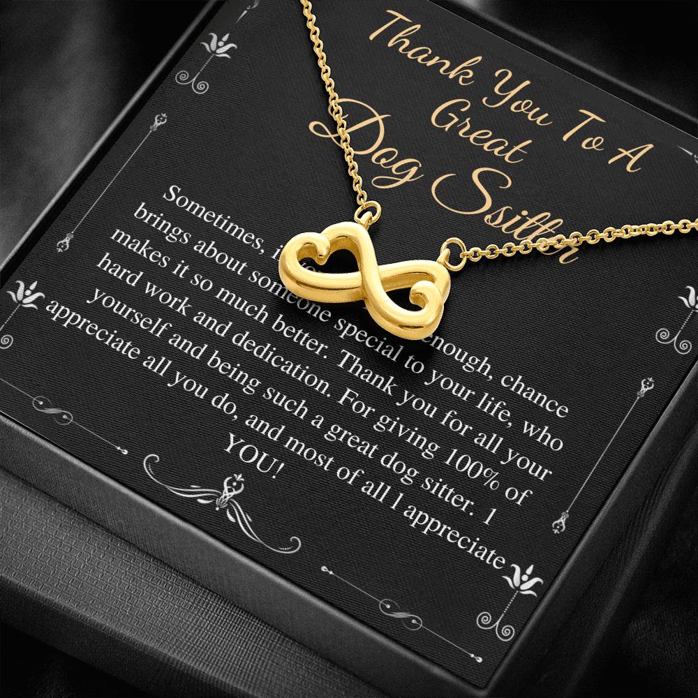 Dog Sitter Gift Necklace, Dog Sitter Appreciation Gift, Pet Sitter Gift, Thank You Gift Idea, Christmas, Birthday