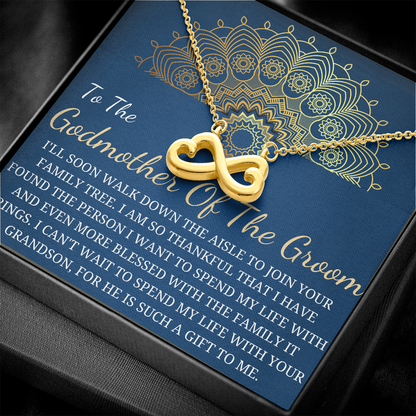 Gift for Godmother from bride , Thank you Gifts, Wedding Thank you card for Godmother, Keepsake gift Godmother Gift for her