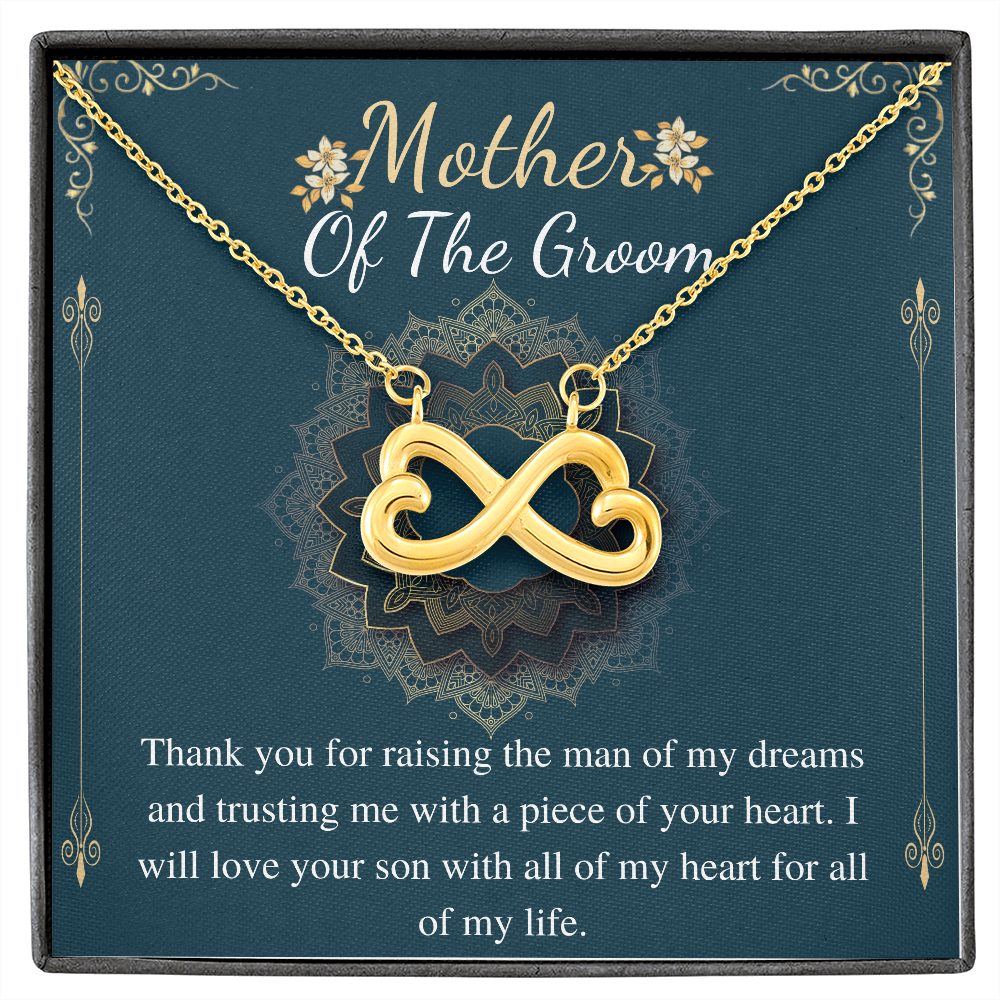 Groom's mother Necklace, Mother in law gift from bride on wedding day Gift for Bonus Mom