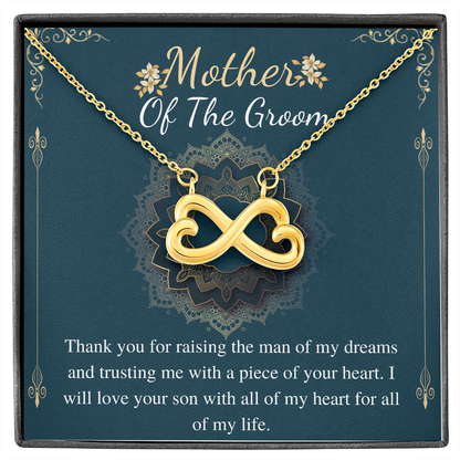 Groom's mother Necklace, Mother in law gift from bride on wedding day Gift for Bonus Mom