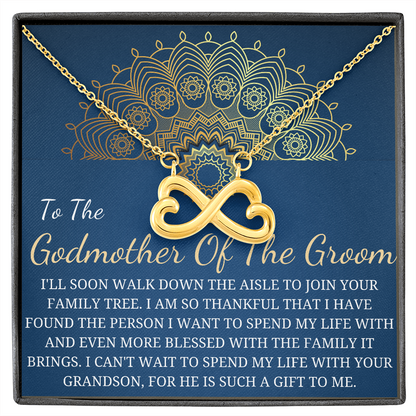 Gift for Godmother from bride , Thank you Gifts, Wedding Thank you card for Godmother, Keepsake gift Godmother Gift for her