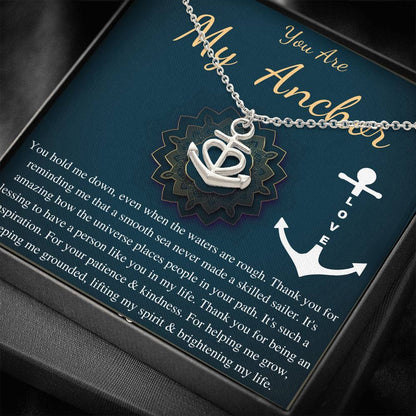 Mom Necklace: You are My Anchor Mother Necklace, Mom Gift, Mother's Day Gift, Mother's Day Necklace, Birthday Gift, Christmas Gift #0617