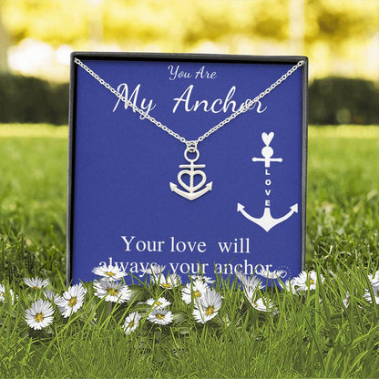 you are my anchor necklace for wife, for mom, for sister, for girlfriend, for soulmate, for bride, Christmas Gift For Wife #0618