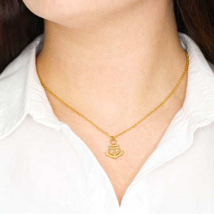 Mom Christmas Gift Necklace: You are My Anchor Mother Necklace, Mom Gift, Mother's Day Gift, Mother's Day Necklace, Birthday Gift #0616