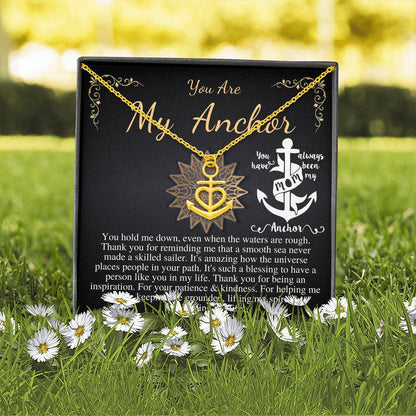 Mom Christmas Gift Necklace: You are My Anchor Mother Necklace, Mom Gift, Mother's Day Gift, Mother's Day Necklace, Birthday Gift #0616