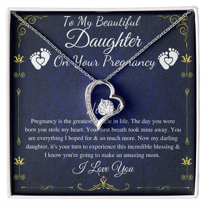 Daughter Pregnancy Gift for Daughter Baby Shower Gift for Mom to be Gift for Expecting Mom Gift Pregnant Daughter Gift from Mom, Heart #0212 Nichol