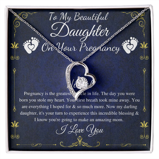 Daughter Pregnancy Gift for Daughter Baby Shower Gift for Mom to be Gift for Expecting Mom Gift Pregnant Daughter Gift from Mom, Heart #0212 Nichol