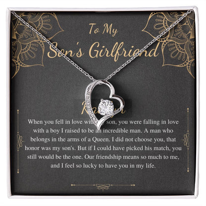 To My Son's Girlfriend Necklace, Son's Girlfriend Christmas Gift, Sons Girlfriend Gift, Gift For Son's Girlfriend, Birthday Gift #0530 kaitlyn