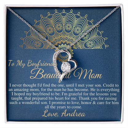 Gift For Boyfriend's Mom, Boyfriend's Mom Gift, To My Boyfriends Mom Gift, Mother's Day Gift for Boyfriends Mom, Boyfriend's Mom Heart #0422 Andrea