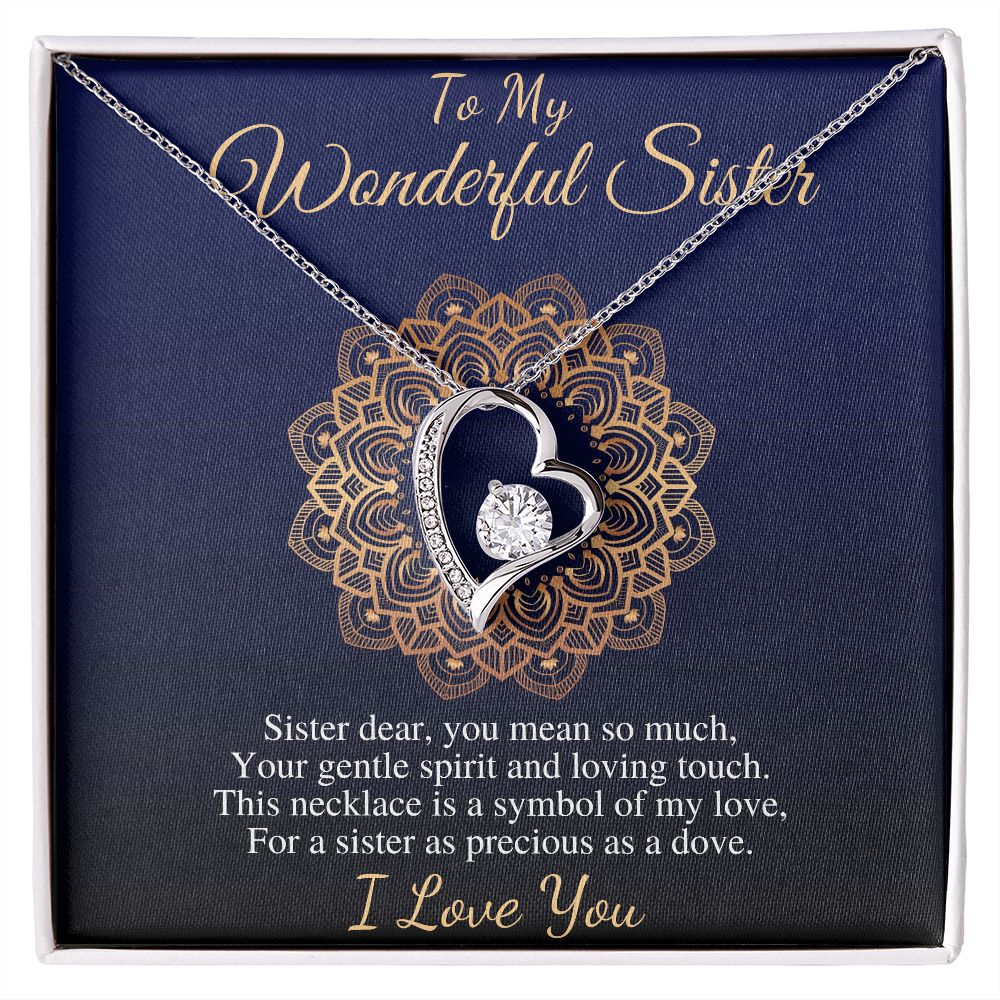 To My Wonderful Sister Necklace