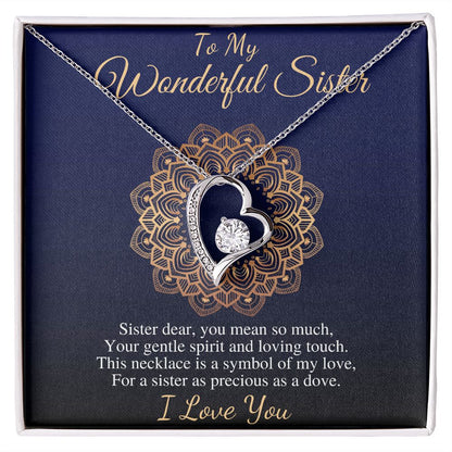 To My Wonderful Sister Necklace