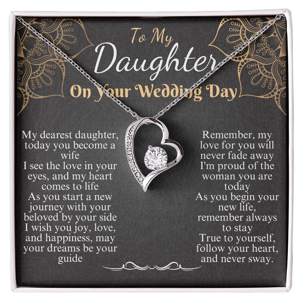 to my daughter on your wedding day