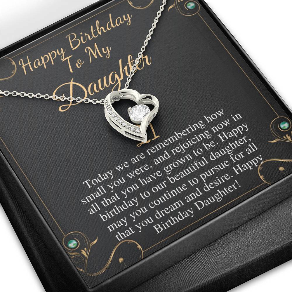 21st Birthday Gift for Daughter - Happy 21st Birthday - Necklace for Daughter Birthday - Gifts for 21st birthday From Mom, From Dad #0715