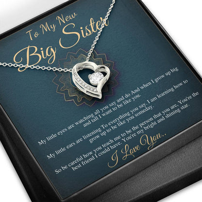 Big Sister Necklace, Big Sister Jewelry, Big Sis, Big Sister Birthday Gift, New Big Sister Gift, Big Sister Christmas Gift,New Sibling #0556